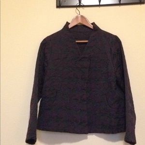 Babette size small suit coat- purple/ black